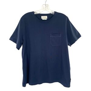 Oliver Spencer Organic Cotton T-Shirt Navy Blue